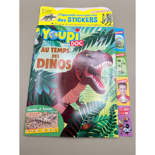 Youpi doc: au temps des dinos - magazines printed media