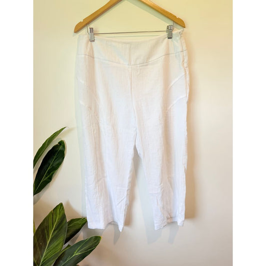 Yvonne black white cropped pants – size 12 | relaxed fit great condition - trousers bottom - condition: used women’s
