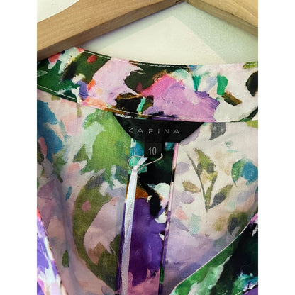 Zafina floral top – size 10 – brand new - blouses clothing & fashion - designer clearance - long sleeve - top women’s