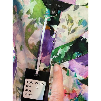 Zafina floral top – size 10 – brand new - blouses clothing & fashion - designer clearance - long sleeve - top women’s
