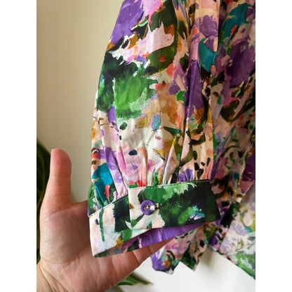 Zafina floral top – size 10 – brand new - blouses clothing & fashion - designer clearance - long sleeve - top women’s