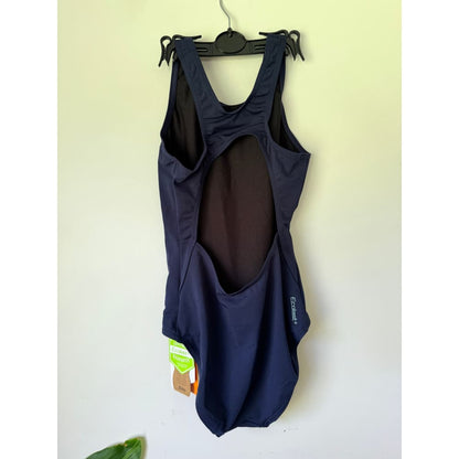 Zoggs size 8 cottesloe sportsback girls swimsuit – navy | durable & comfy for lessons or play - one-piece swimsuits