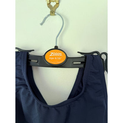 Zoggs size 8 cottesloe sportsback girls swimsuit – navy | durable & comfy for lessons or play - one-piece swimsuits